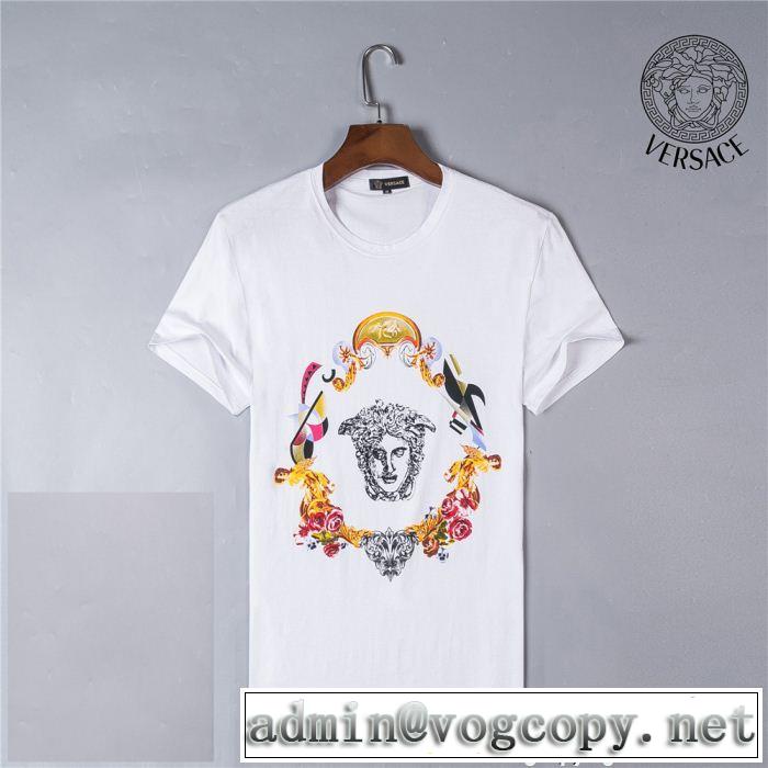 絶妙な新商品 ヴェルサーチ VERSACE 半袖Tシャツ 2018最安値！ 2色可選 良好品