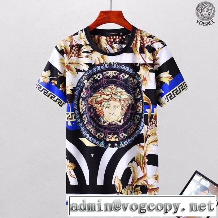2018【SALE！】ヴェルサーチ 美品*入手困難VERSACE 半袖/Tシャツ最近人気一番！