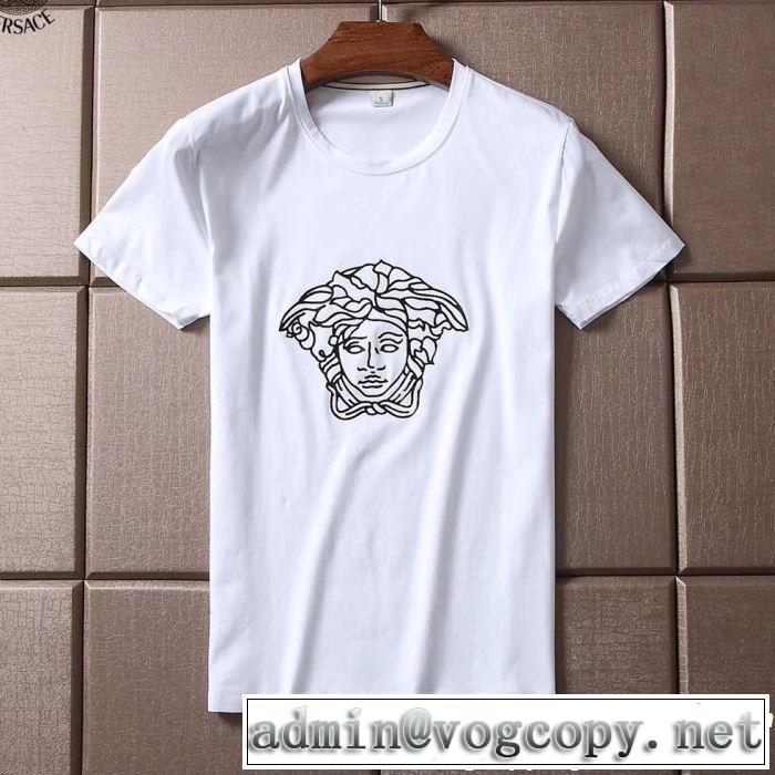  半袖/Tシャツヴェルサーチ VERSACE 注目美品2色可選 人気デザインで欲しい