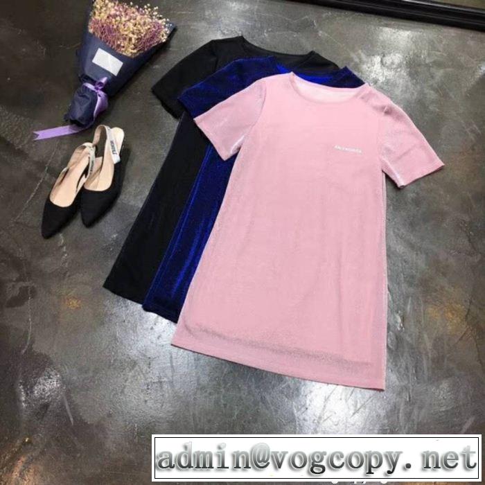 芸能人愛用 BALENCIAGA 2018人気の主流アイテム 2色可選Tシャツ/半袖 バレンシアガ
