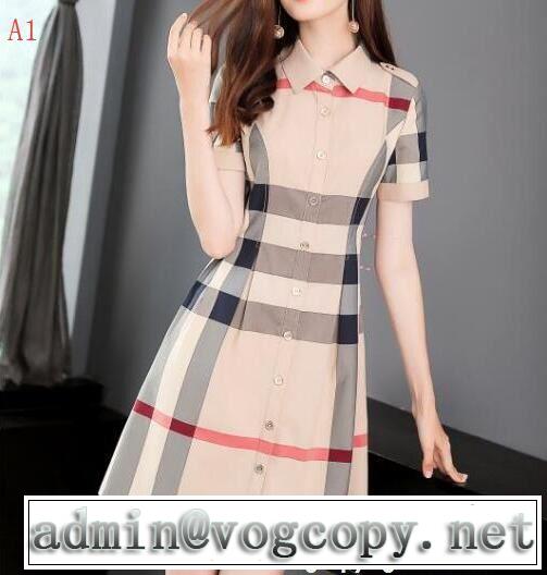 今年っぽくNEWファッション2018 BURBERRY 2色可選 ワンピースバーバリーオシャレを満喫できる
