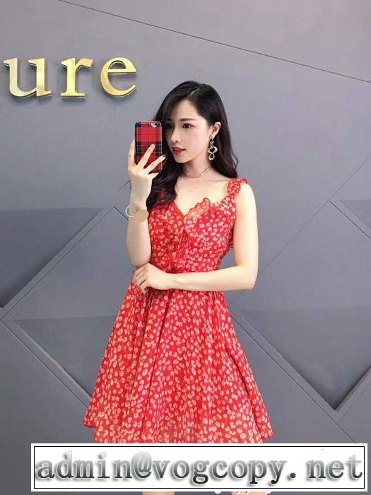 18ＳＳ美品ワンピース 心躍る ミュウミュウ MIUMIU ファッションの最先端！