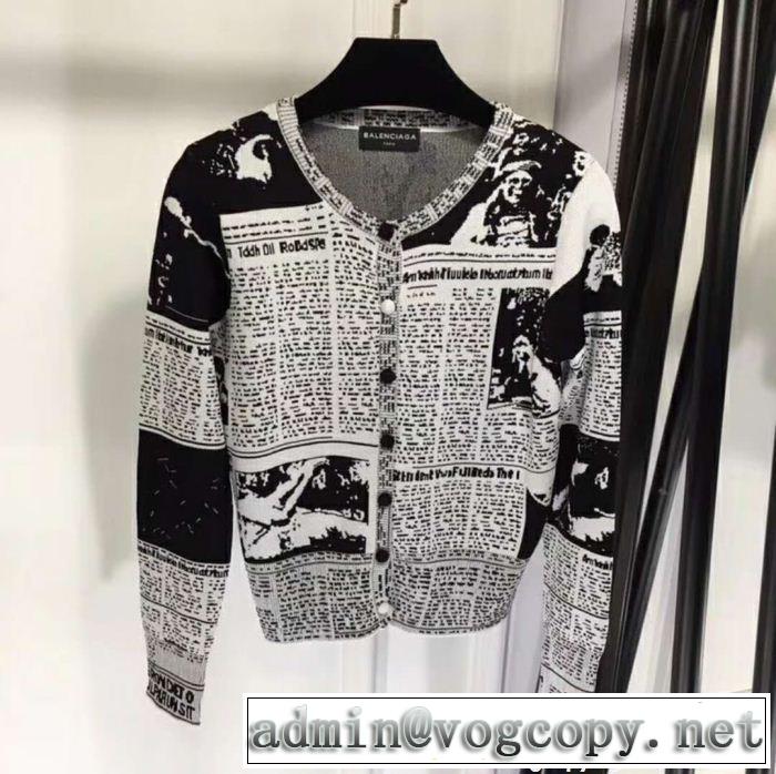 18ＳＳ美品 ニットコート バレンシアガ 今年っぽくNEWファッション BALENCIAGA