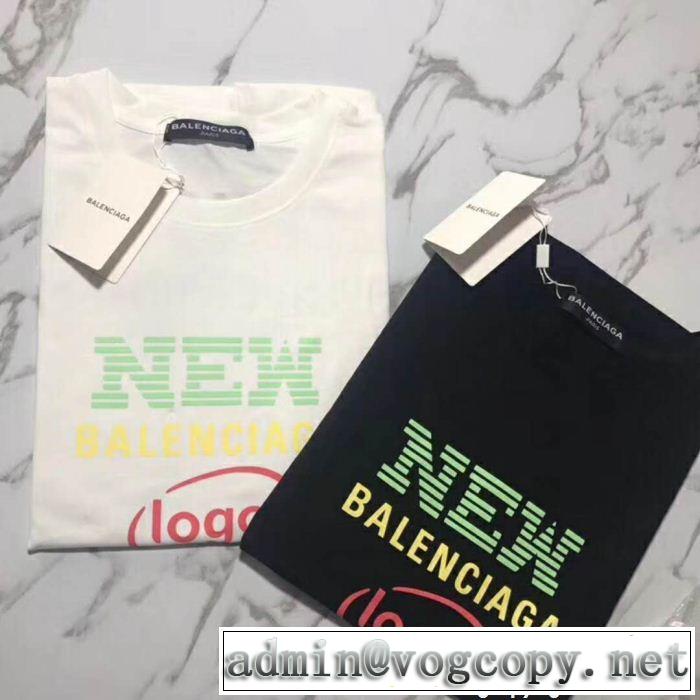 2018【SALE！】BALENCIAGA 2色可選Tシャツ/半袖 ファッショニスタ愛用 バレンシアガ