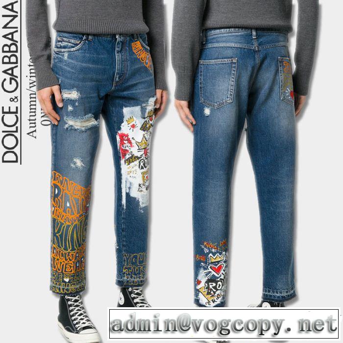  ドルチェ＆ガッバーナ Dolce&Gabbana  ジーンズ　最近人気一番！　2018新品入荷