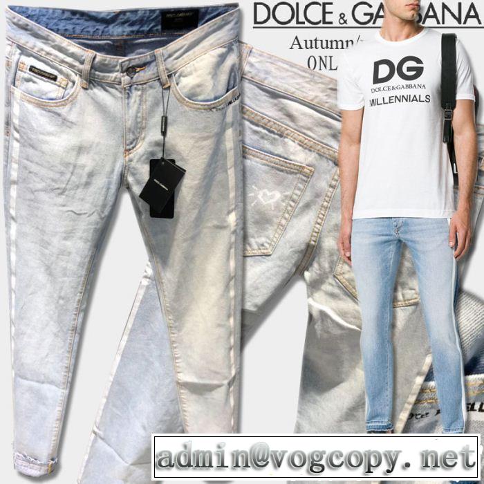  美品*入手困難　ジーンズ　ドルチェ＆ガッバーナ Dolce&Gabbana  秋季超人気アイテム　