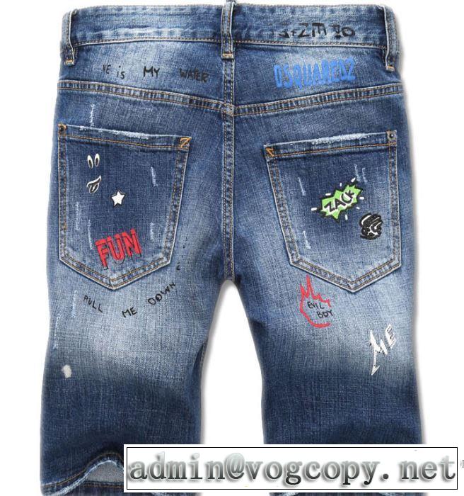 海外限定アイテム 2018新作 ディースクエアード DSQUARED2 デニデニムパンツ メンズ