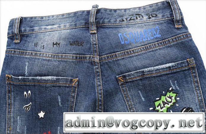 海外限定アイテム 2018新作 ディースクエアード DSQUARED2 デニデニムパンツ メンズ
