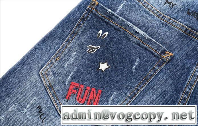 海外限定アイテム 2018新作 ディースクエアード DSQUARED2 デニデニムパンツ メンズ