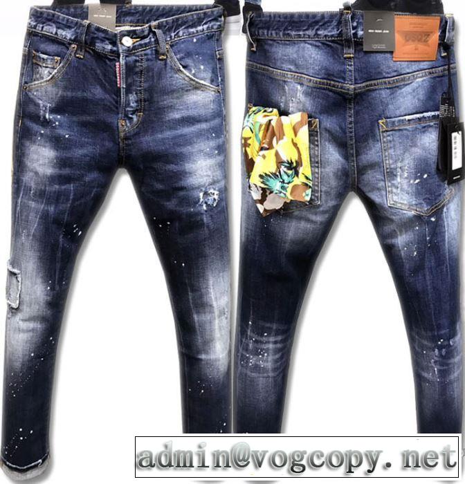 すっかり定番化 2018新作 ディースクエアード DSQUARED2 デニデニムパンツ メンズ