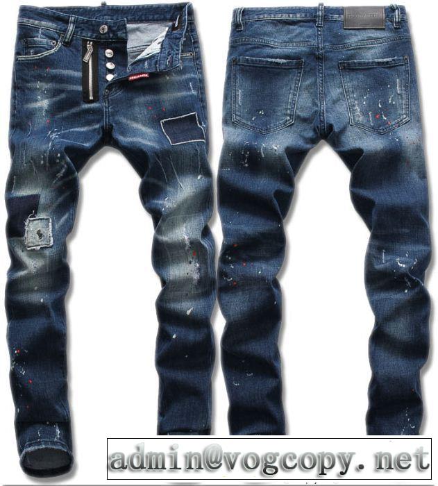 爆発的通販ディースクエアード偽物DSQUARED2メンズデニムジーンズ2018新款