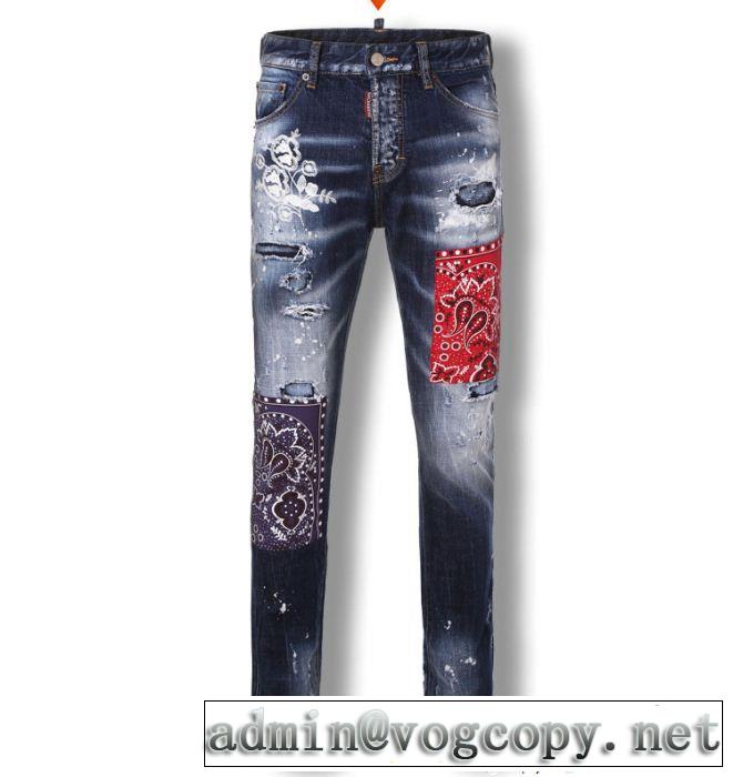 高品質素材を使っているDSQUARED2ディースクエアードコピーメンズロングデニムジーンズ春夏モデル