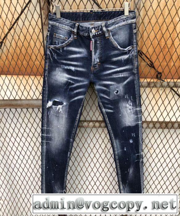 今年人気定番　高感度アイテム　ディースクエアード DSQUARED2  ジーンズ　ミックス感が溢れる