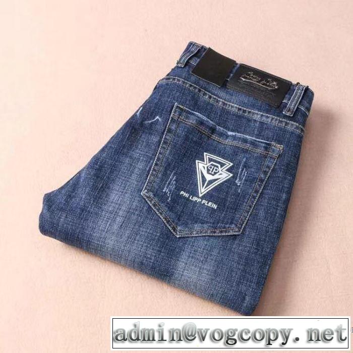 モード フィリッププレイン PHILIPP PLEIN 2018新作 デニムパンツ 注目美品