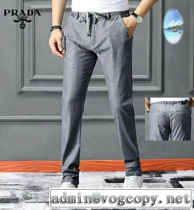 2018年秋冬シーズン  プラダ PRADA  大流行中　チノパン　保温性の高い