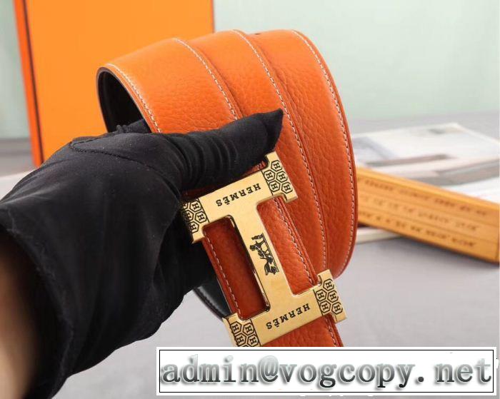 高品質素材で作られるHERMESエルメスコピーベルトビジネス用本革メンズゴールド、シルバーバックル