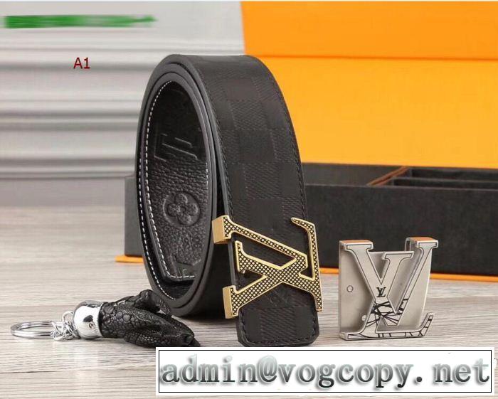 ルイ ヴィトン コピーLOUIS VUITTON革ベルトレザーゴールドシルバーバックルビズネスカジュアル数量限定新品