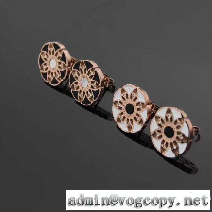 多色可選 2018春夏新作 めちゃくちゃお得 ピアス ブルガリ BVLGARI
