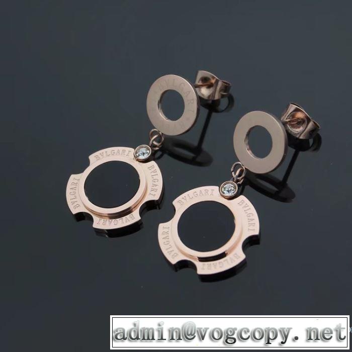 3色可選 ◆モデル愛用◆ 2018春夏新作 ピアス ブルガリ BVLGARI
