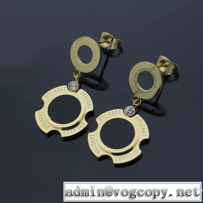 3色可選 ◆モデル愛用◆ 2018春夏新作 ピアス ブルガリ BVLGARI