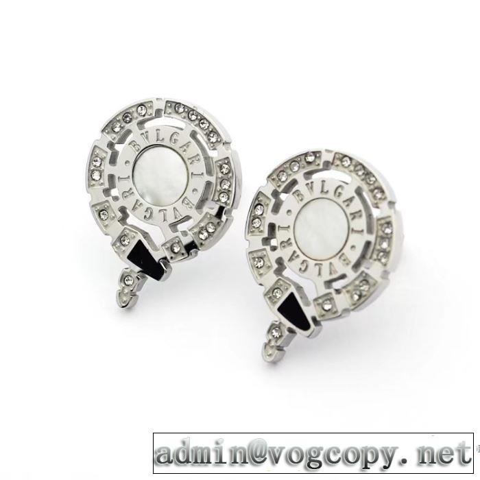 ピアス ブルガリ BVLGARI 3色可選 2018春夏新作 首胸ロゴ