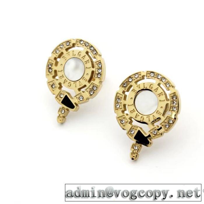 ピアス ブルガリ BVLGARI 3色可選 2018春夏新作 首胸ロゴ