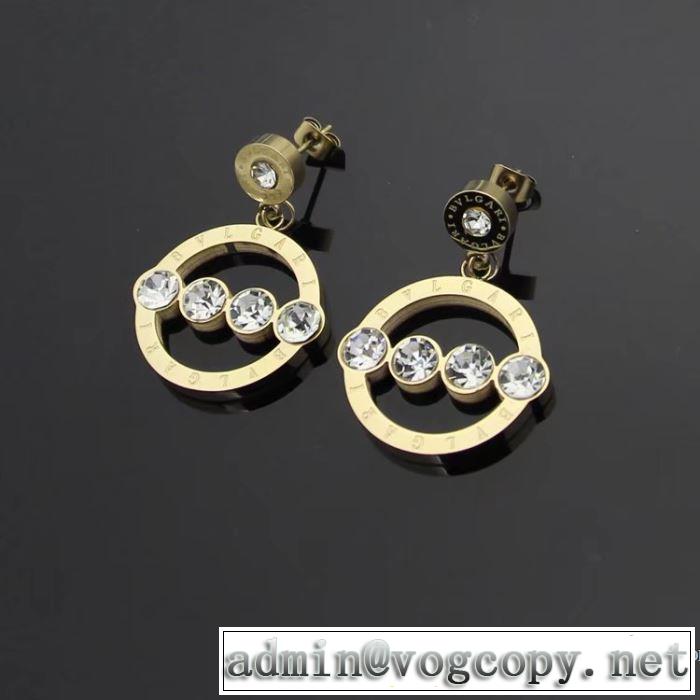 3色可選 2018春夏新作 ピアス ブルガリ BVLGARI 耐久性に優れ