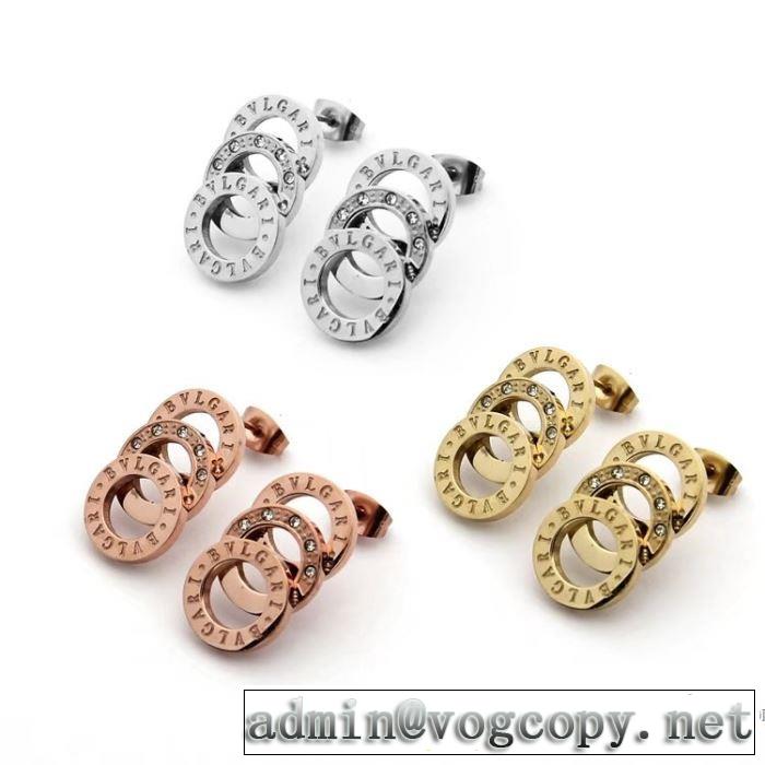 豪華 ピアス ブルガリ BVLGARI 3色可選 2018春夏新作 注目のアイテム