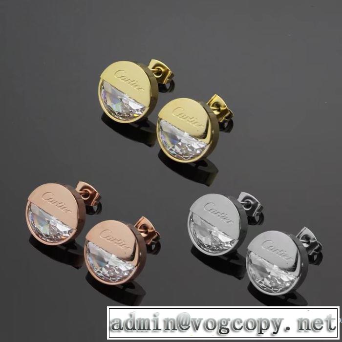 2018春夏新作 カルティエ CARTIER 3色可選 ピアス デザイン性の高い
