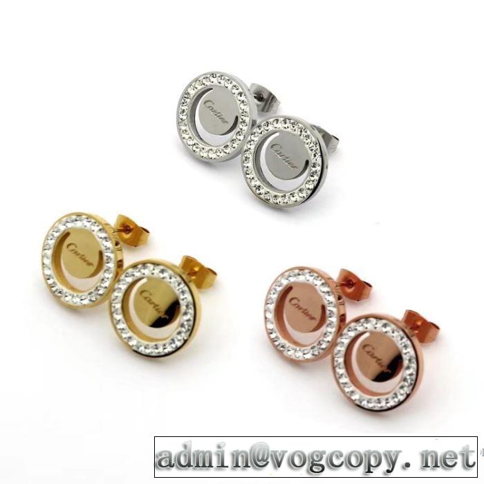 3色可選 2018春夏新作 カルティエ CARTIER コスパ最高のプライス ピアス