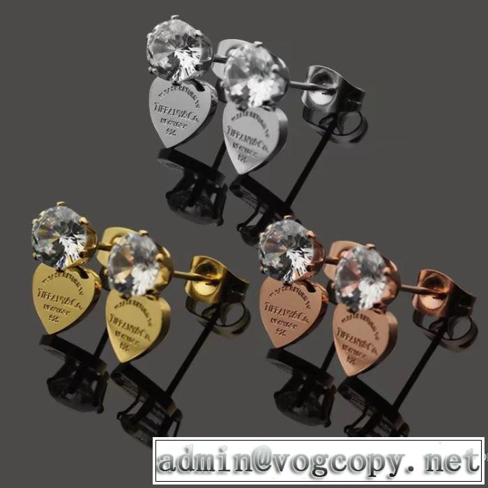 2018春夏新作 ティファニー Tiffany&Co 3色可選 上品な輝きを放つ形 ピアス