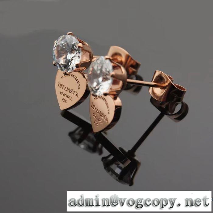 2018春夏新作 ティファニー Tiffany&Co 3色可選 上品な輝きを放つ形 ピアス