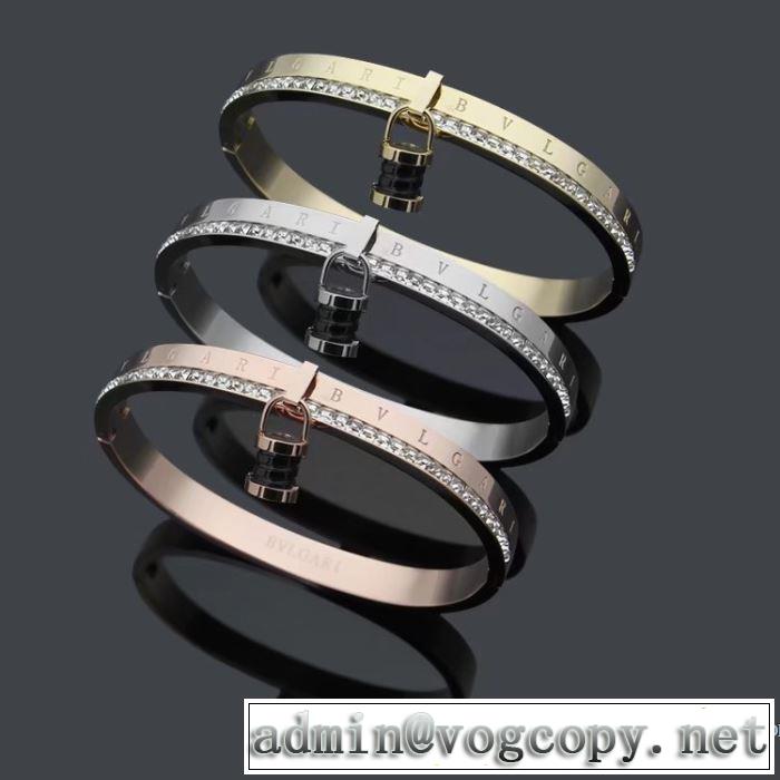 スタイリッシュな印象2018春夏新作3色可選ブルガリ BVLGARI ブレスレット