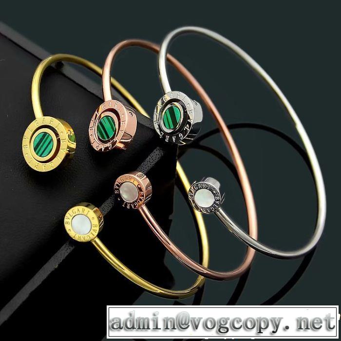 今季大人気新作登場 ブルガリ華やかさ満点 BVLGARI 3色可選 ブレスレット注目美品