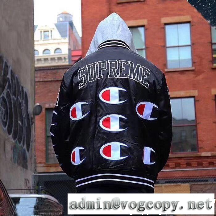3色可選 Supreme X Champion Jacket 18FW 秋のお出かけに最適 今季爆発的な人気 SUPREME シュプリーム
