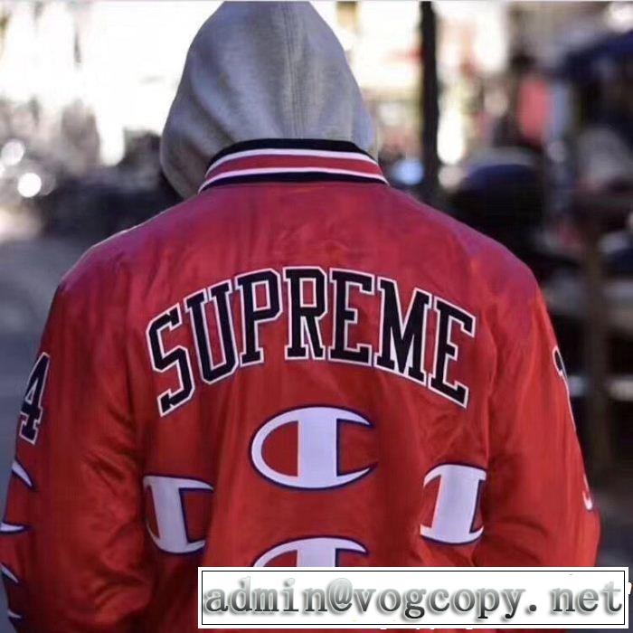 3色可選 Supreme X Champion Jacket 18FW 秋のお出かけに最適 今季爆発的な人気 SUPREME シュプリーム