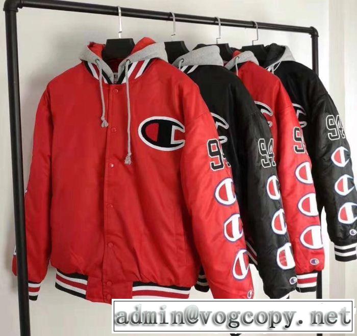 3色可選 Supreme X Champion Jacket 18FW 秋のお出かけに最適 今季爆発的な人気 SUPREME シュプリーム