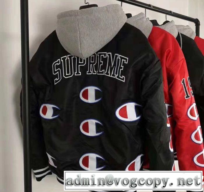 3色可選 Supreme X Champion Jacket 18FW 秋のお出かけに最適 今季爆発的な人気 SUPREME シュプリーム