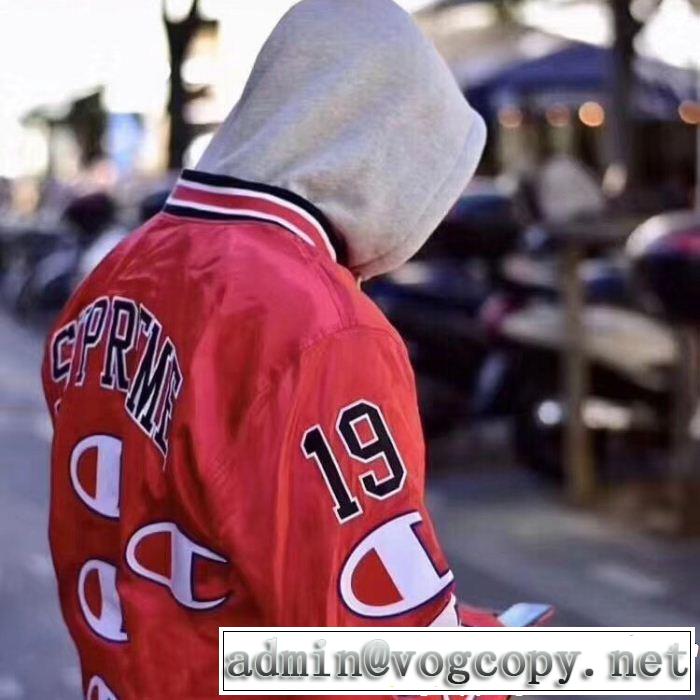 3色可選 Supreme X Champion Jacket 18FW 秋のお出かけに最適 今季爆発的な人気 SUPREME シュプリーム