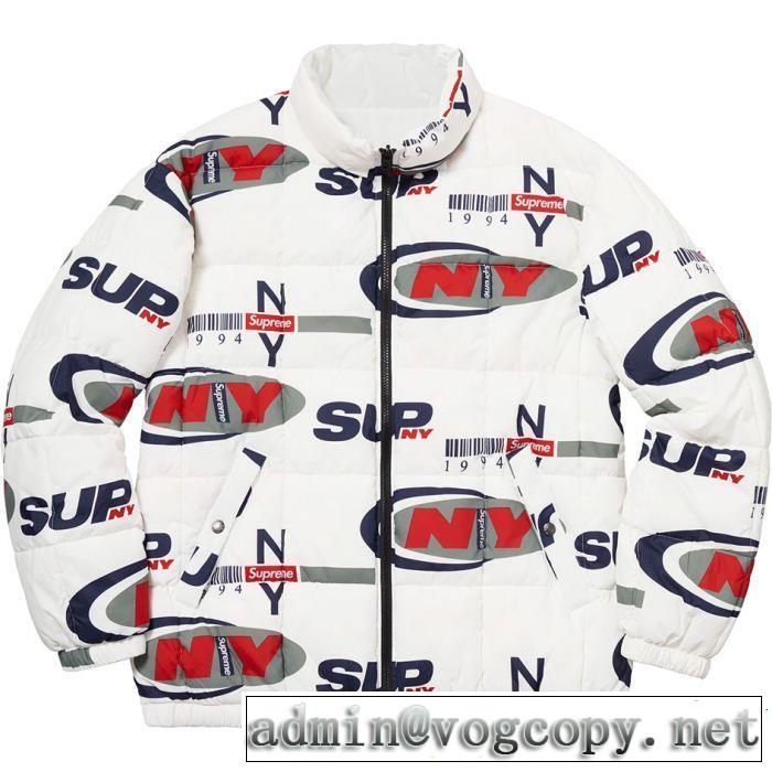 Supreme 18FW NY Reversible Puffy Jacket SUPREME シュプリーム 秋のお出かけに最適 2色可選 超定番人気