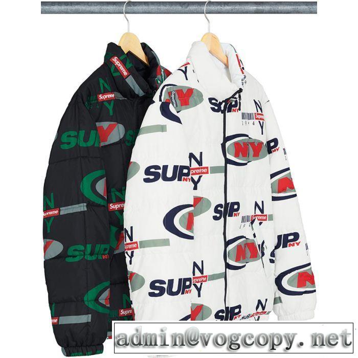 Supreme 18FW NY Reversible Puffy Jacket SUPREME シュプリーム 秋のお出かけに最適 2色可選 超定番人気