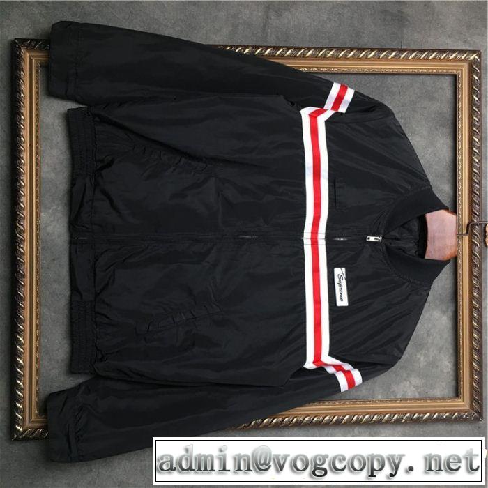 秋のお出かけに最適  SUPREME シュプリーム 2色可選 Supreme 18SS Reflective Stripe Jacket 現代的な印象