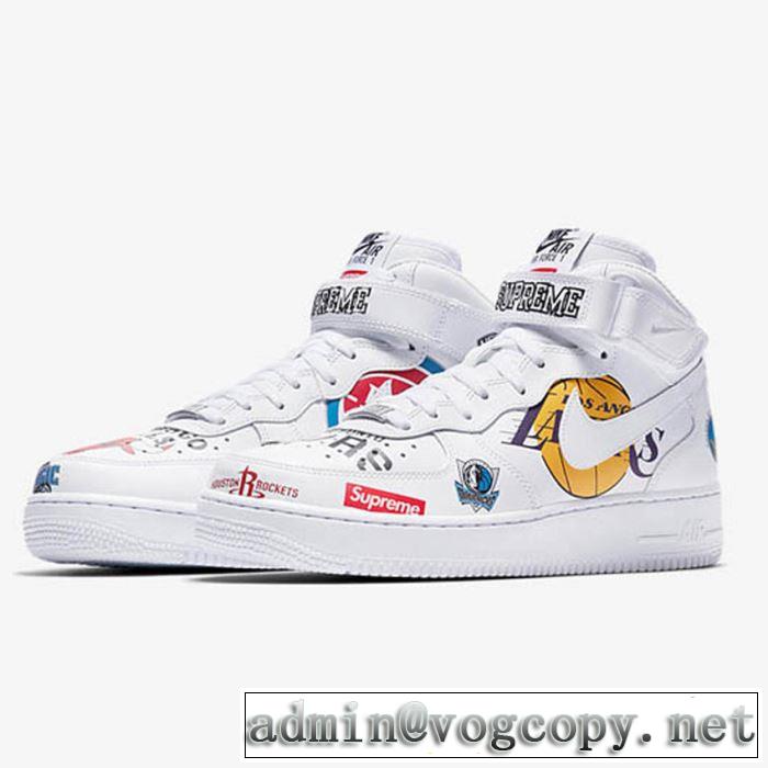 2018人気の主流アイテム Supreme x NBA x NIKE Air Force 1 AF1 シュプリーム SUPREME スニーカー2色可選軽量で疲れにくい