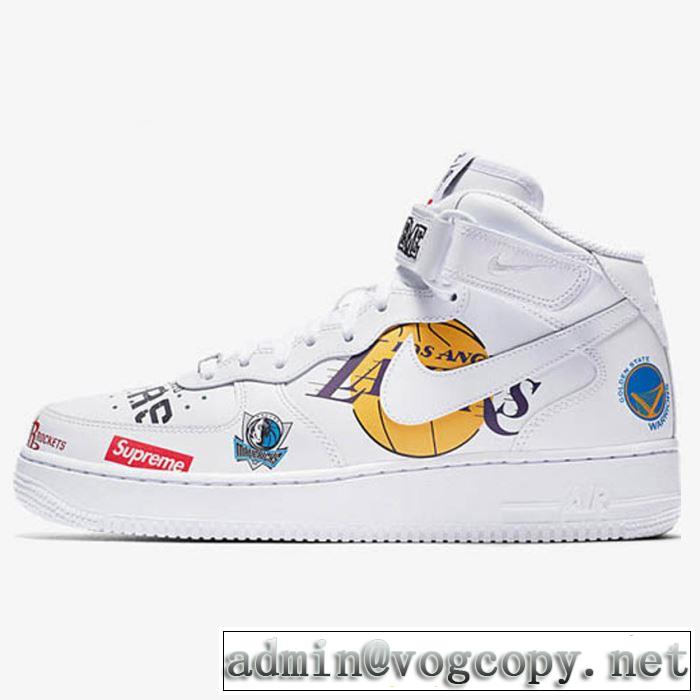 2018人気の主流アイテム Supreme x NBA x NIKE Air Force 1 AF1 シュプリーム SUPREME スニーカー2色可選軽量で疲れにくい