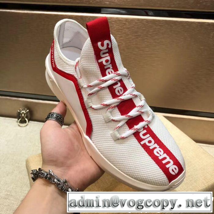  目前の注目ブランド ランニングシューズ 2色可選 今季新作登場 シュプリーム SUPREME 定番品質保証