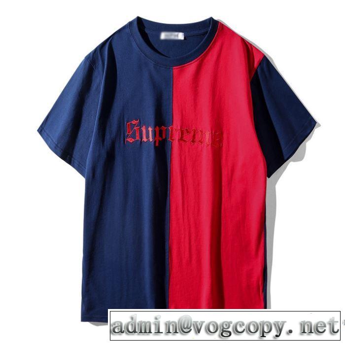 肌に馴染みやすい セレブ風 2018春夏新作 半袖Tシャツ シュプリーム SUPREME 2色可選