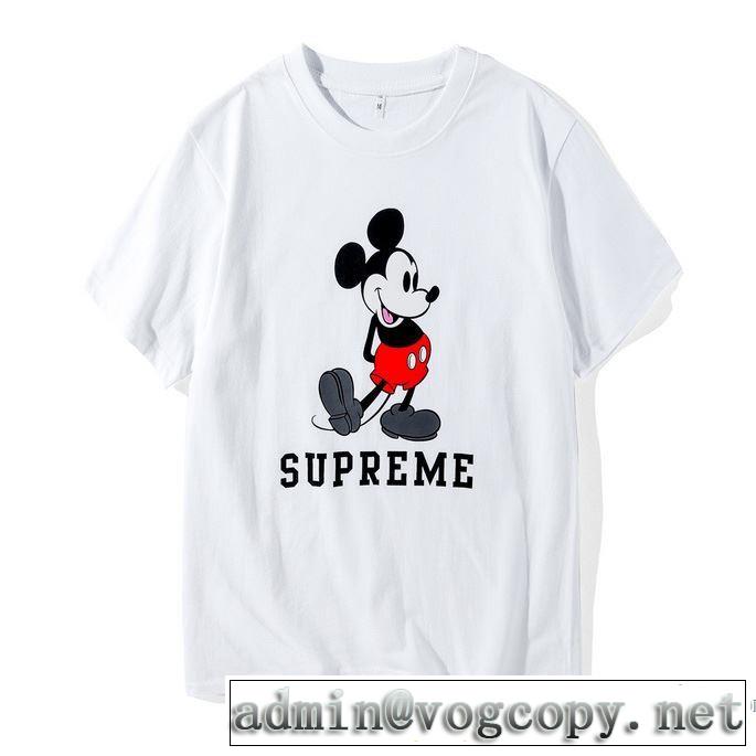 大絶賛！ 2018春夏新作 通気性に優れた 半袖Tシャツ シュプリーム SUPREME 2色可選