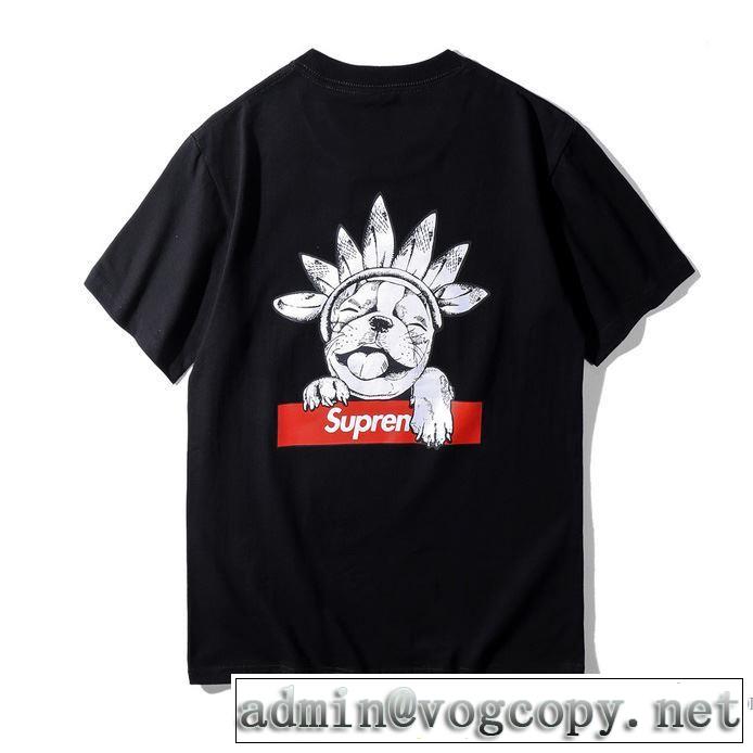 2色可選 ラックスした雰囲気 2018春夏新作 半袖Tシャツ お洒落自在 シュプリーム SUPREME