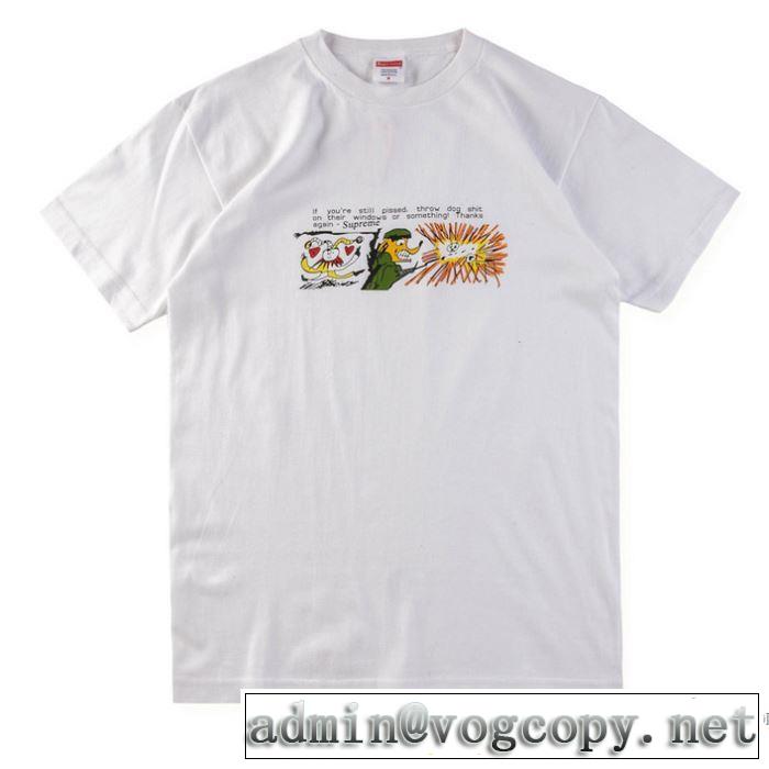 2018春夏新作 クールビズ シュプリーム SUPREME 2色可選 半袖Tシャツ 大人キレイに仕立てる