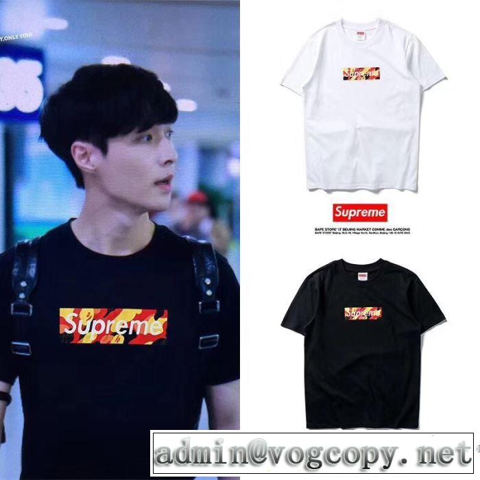  シュプリーム SUPREME 2色可選 自然な肌触り 2018春夏新作 半袖Tシャツ 落ち着いた感覚